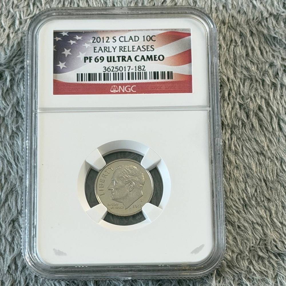 2012 S Clad Roosevelt Dime NGC PF 69 Ultra Cameo Early Releases 10c Proof Coin